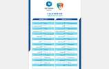 Le calendrier de National